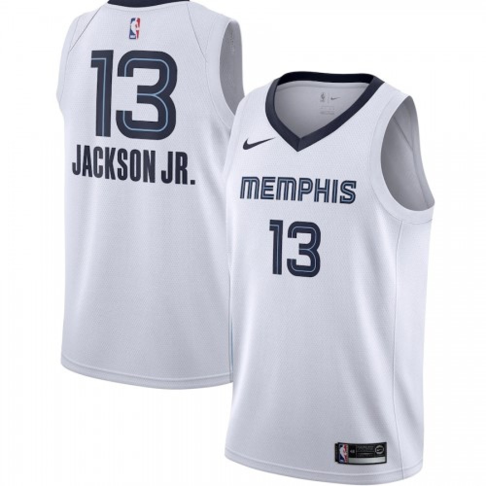 Men's Memphis Grizzlies Jaren Jackson Jr. #13 White 19/20 Swingman Jersey - Association Edition-Pro Kit Vault | Brand New 26/27 Sports Jerseys